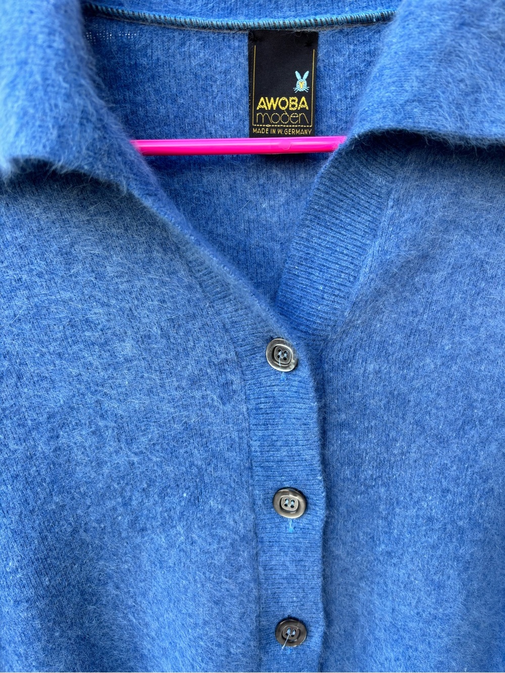 Vintage Angora Cardigan - Picture 2 of 4